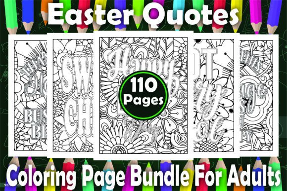100 Easter Quotes Coloring Pages – KDP Ready Designs That Sell