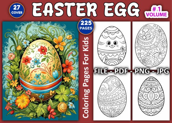 200 Easter Egg Coloring Pages for Kids