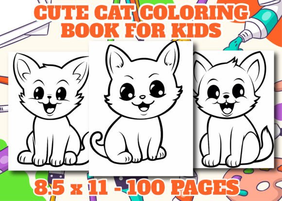 Cat Coloring Pages for Kids