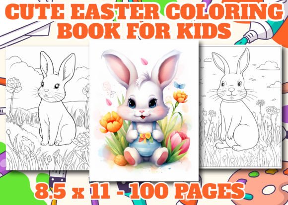 Cute Easter Coloring Book 1