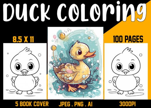 Duck Coloring Book 01