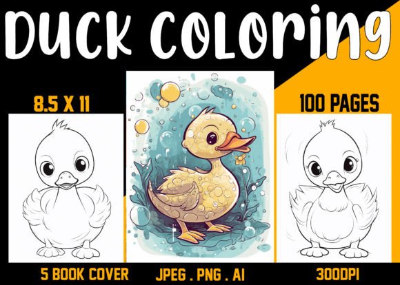Duck Coloring Book 02