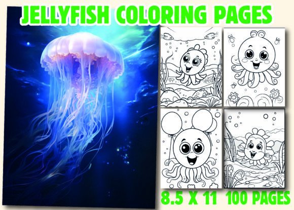 Jellyfish Coloring Pages for Kids