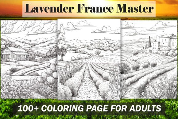 Lavender France Master Coloring Book