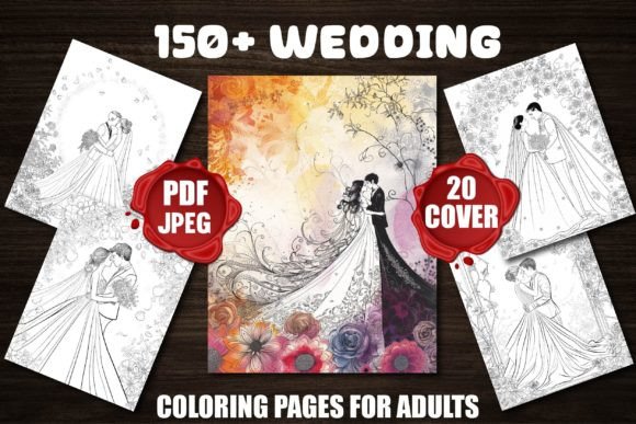 Wedding Coloring Pages: A Mindful Creative Escape for Adults