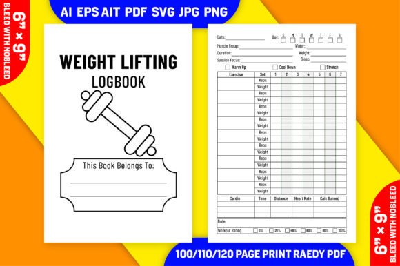 Weight Lifting Log Book for Amazon KDP