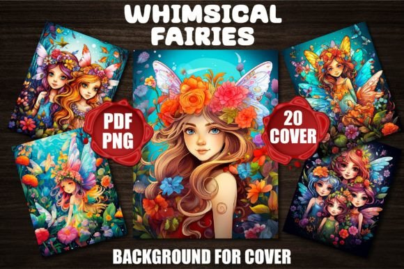 Whimsical Fairies Backgrounds for Cover
