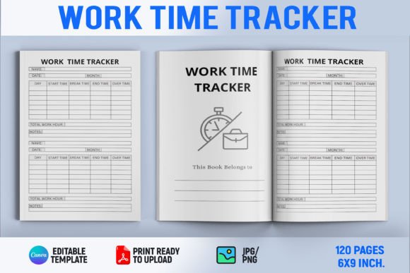 Work Time Tracker Canva Template